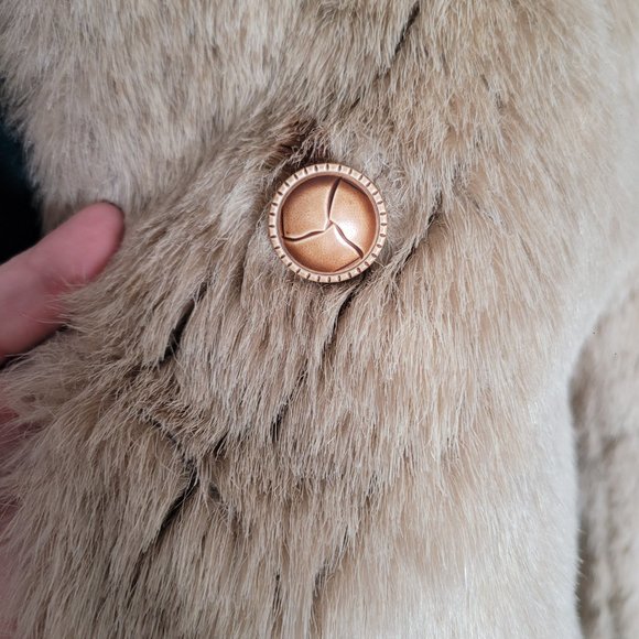 Vintage Dubrowsky + Joseph Faux Fur Coat - Picture 4 of 4